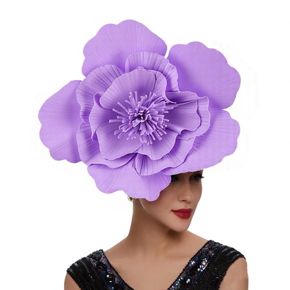 Large Flower Fascinators For Girls Women Tea Party Cocktail Headwear Derby⭐️ - Picture 1 of 7